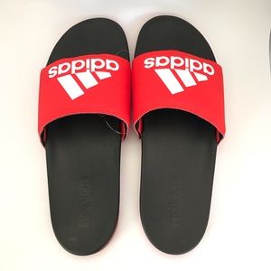adilette comfort slides red